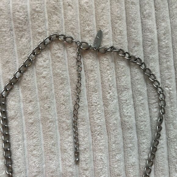 NY statement silver tone necklace - Picture 3 of 3